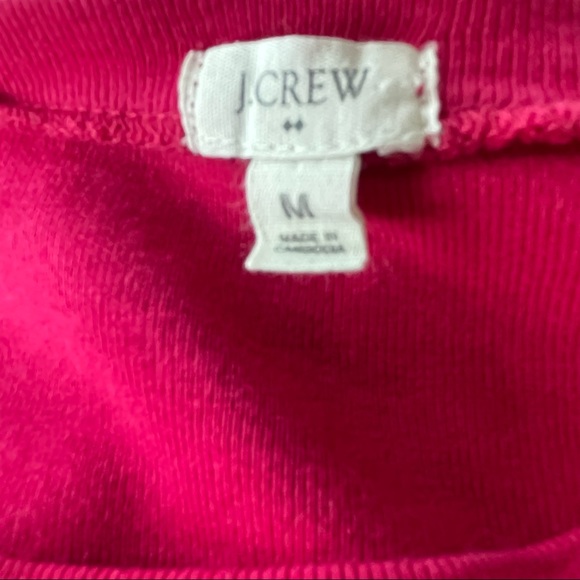 J. Crew Long Sleeve Pink Tee M - Picture 3 of 4